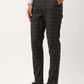 Indian Needle Men's Black Tartan Checked Formal Trousers ( FGP 271Black )