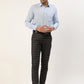 Indian Needle Men's Black Tartan Checked Formal Trousers ( FGP 271Black )