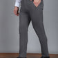 Textured Cotton Lycra Trousers