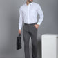 Textured Cotton Lycra Trousers