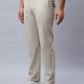 Straight Fit  Solid Trousers For Men ( FGP 280Cream )
