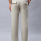 Straight Fit  Solid Trousers For Men ( FGP 280Cream )