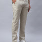 Straight Fit  Solid Trousers For Men ( FGP 280Cream )