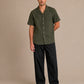 Solid Relaxed-Fit Cotton Korean Pants ( RDGP 304Black )