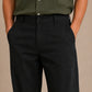 Solid Relaxed-Fit Cotton Korean Pants ( RDGP 304Black )