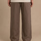 Solid Relaxed-Fit Cotton Korean Pants ( RDGP 304Brown )