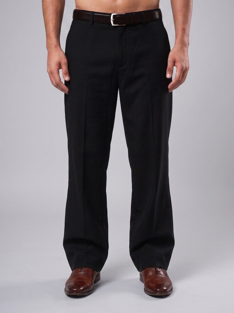 Men Straight Fit Korean Pants ( RDGP 305Black )