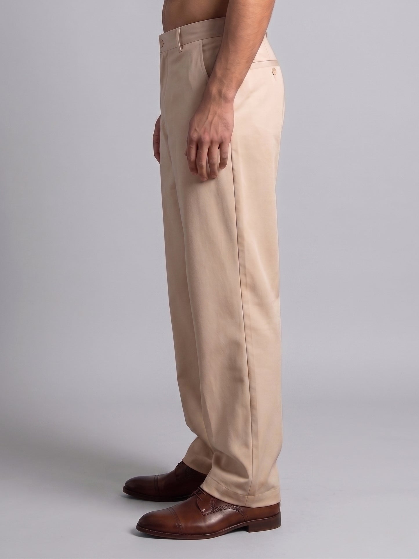 Men Straight Fit Korean Pants ( RDGP 305Cream )
