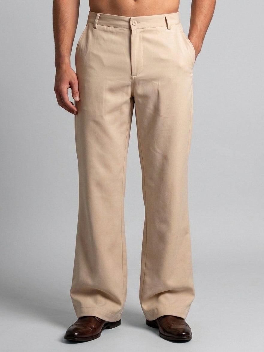 Men Straight Fit Korean Pants ( RDGP 305Cream )