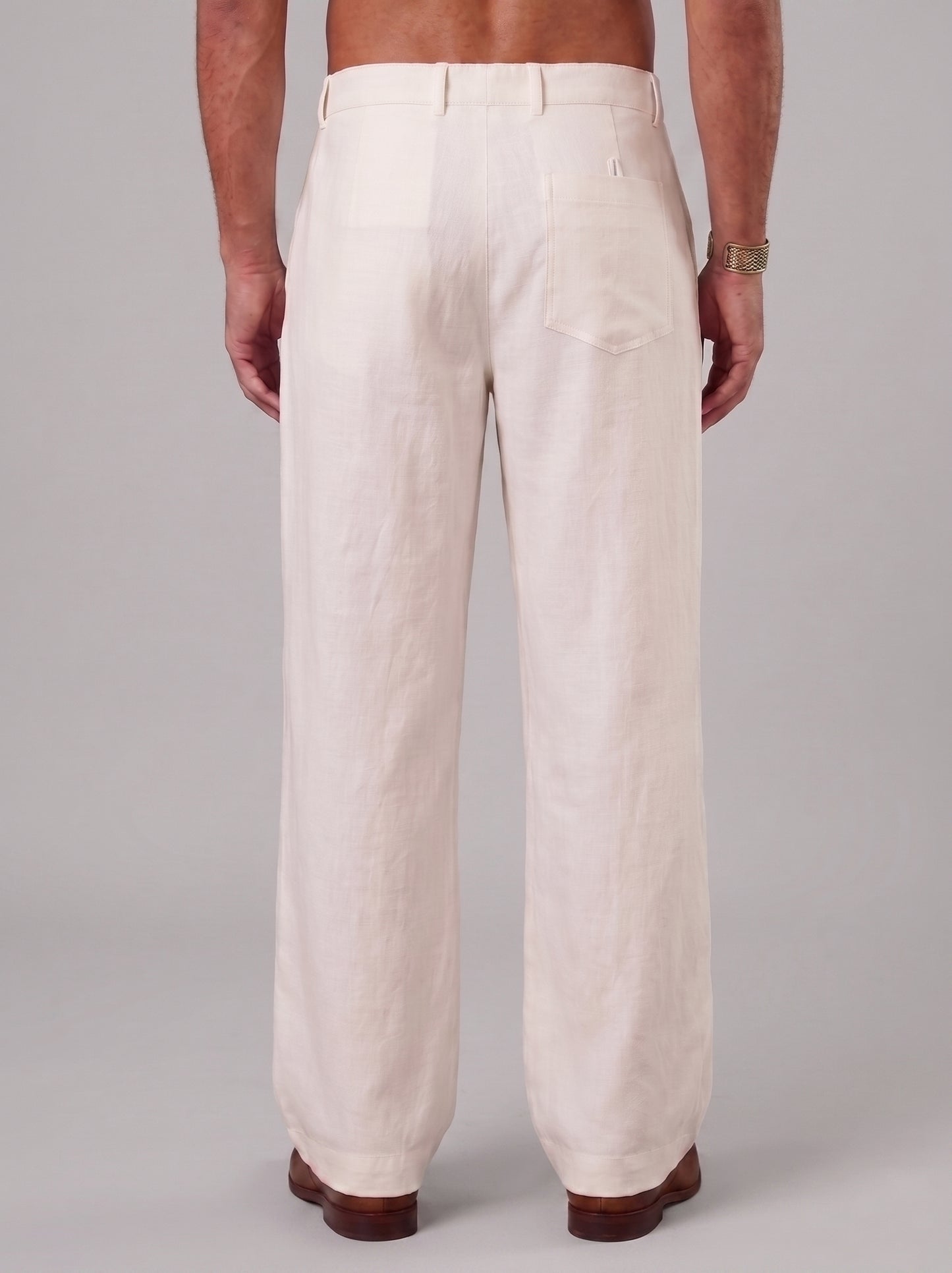 Men Straight Fit Korean Pants ( RDGP 305White )