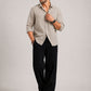 Linen Relaxed-Fit Regular Trousers for Men ( RDGP 306Black )