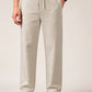 Linen Relaxed-Fit Regular Trousers for Men ( RDGP 306Cream )