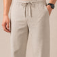 Linen Relaxed-Fit Regular Trousers for Men ( RDGP 306Cream )