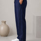 Linen Relaxed-Fit Regular Trousers for Men ( RDGP 306Navy )