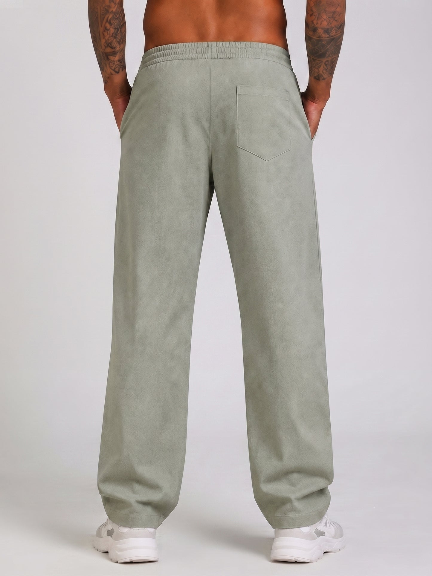 Linen Relaxed-Fit Regular Trousers for Men ( RDGP 306Pista )
