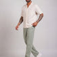 Linen Relaxed-Fit Regular Trousers for Men ( RDGP 306Pista )