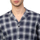 Indian Needle Men's Navy Blue Checked Night Suits ( GNS 001Navy-White )