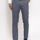 Indian Needle Men's Navy Cotton Polka Dots Formal Trousers ( GP 257Navy-Blue )