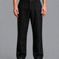 Linen Relaxed-Fit Regular Trousers for Men ( J-GP 308Black )