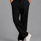 Linen Relaxed-Fit Regular Trousers for Men ( J-GP 308Black )