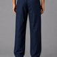 Linen Relaxed-Fit Regular Trousers for Men ( J-GP 308Navy )