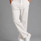 Linen Relaxed-Fit Regular Trousers for Men ( J-GP 308White )