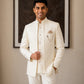 Men Woven Jacquard Indo-Western Set ( HOP-IND 155Cream )