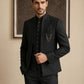 Cotton Blend Solid Indo-Western Set ( HOP-IND 161Black )
