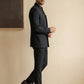 Cotton Blend Solid Indo-Western Set ( HOP-IND 161Black )