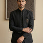 Cotton Blend Solid Indo-Western Set ( HOP-IND 161Black )