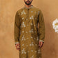 Silk Blend Elegant Thread Work Kurtas ( HOPKO 006Mehndi )