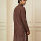 Silk Blend Embroidered Kurta for Men ( HOPKO 024Maroon )