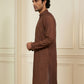 Silk Blend Embroidered Kurta for Men ( HOPKO 024Maroon )