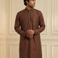 Silk Blend Embroidered Kurta for Men ( HOPKO 024Maroon )