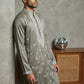 Men’s Ethnic Embroidered Straight Kurta ( HOPKO 027Beige )