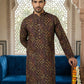 Purple Floral Silk Blend Festive Kurta ( HOPKO 029Purple )