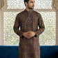 Purple Floral Silk Blend Festive Kurta ( HOPKO 029Purple )