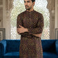 Purple Floral Silk Blend Festive Kurta ( HOPKO 029Purple )