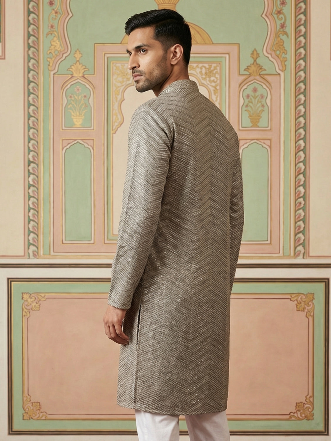 Rayon Embroidered Ethnic Kurta ( HOPKO 032Brown )