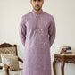 Rayon Embroidered Ethnic Kurta ( HOPKO 032Purple )