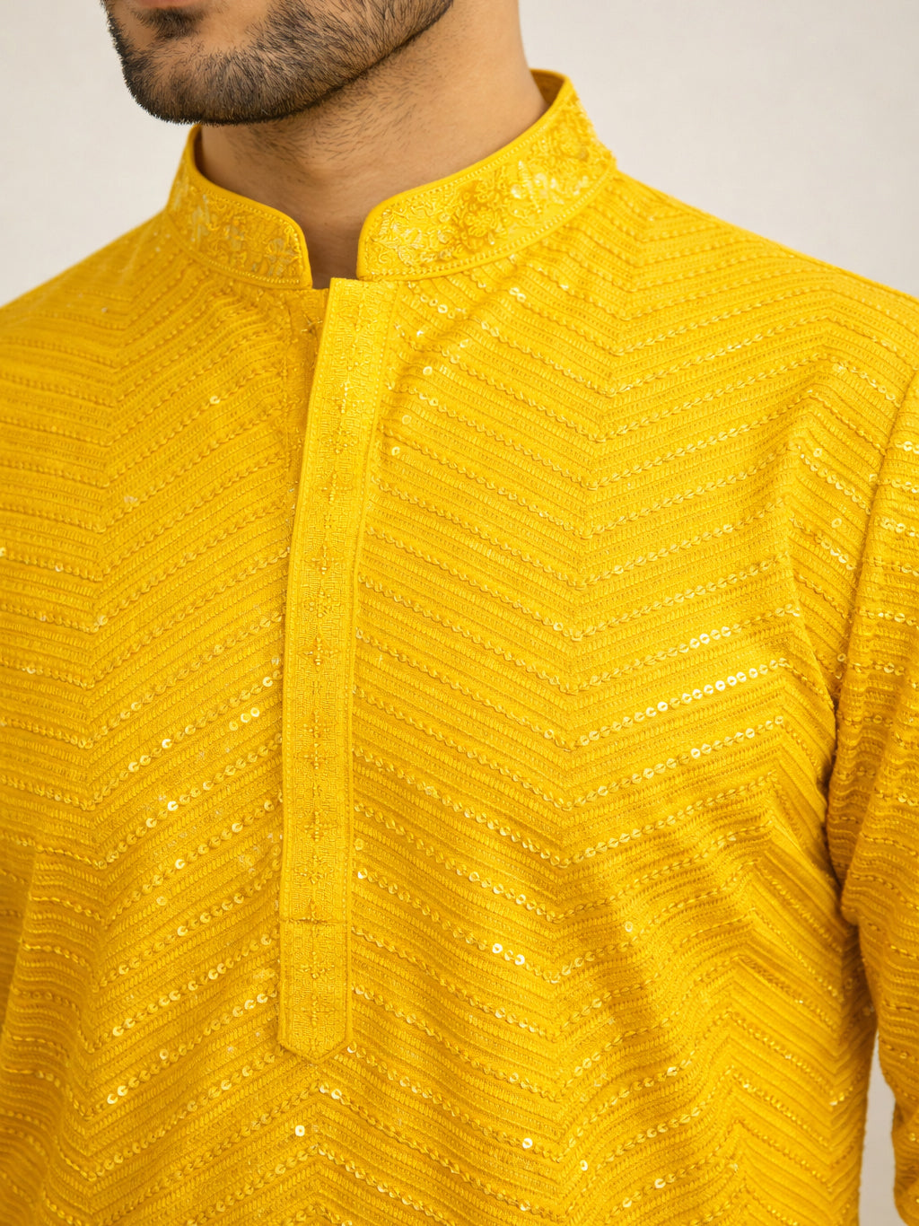 Rayon Embroidered Ethnic Kurta ( HOPKO 032Yellow )