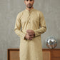 Self Design Cotton Blend Kurta ( HOPKO 033Beige )