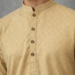 Self Design Cotton Blend Kurta ( HOPKO 033Beige )