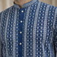 Cotton Blend Embroidered Kurta ( HOPKO 034Blue )
