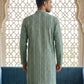 Cotton Blend Embroidered Kurta ( HOPKO 034Green )