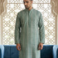 Cotton Blend Embroidered Kurta ( HOPKO 034Green )