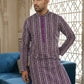 Cotton Blend Embroidered Kurta ( HOPKO 034Purple )