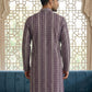 Cotton Blend Embroidered Kurta ( HOPKO 034Purple )
