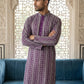 Cotton Blend Embroidered Kurta ( HOPKO 034Purple )