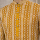 Cotton Blend Embroidered Kurta ( HOPKO 034Yellow )